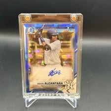 2021 Bowman Sapphire Edition Autographs Kevin Alcantara #BSPA-KA card