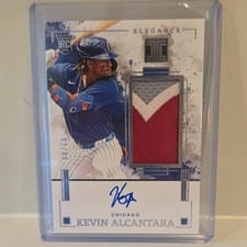 2024 Panini Impeccable Elegance Prospect Jersey Autographs Kevin Alcantara #EPJ-KA card