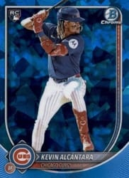 2025 Bowman Chrome Sapphire Edition Base Set Kevin Alcántara #44 card