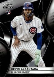 2025 Topps Chrome Black Base Set Kevin Alcántara #45 card