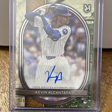 2025 Topps Museum Collection Archival Autographs Kevin Alcántara #AA-KA card