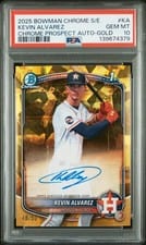 2025 Bowman Chrome Sapphire Edition Prospect Autographs Kevin Alvarez #CPSA-KA card