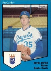 1989 ProCards FutureStars AAA Base Set Kevin Appier #1720 card