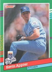 1991 Donruss Base Set Kevin Appier #740 card