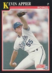 1991 Score Base Set Kevin Appier #268 card