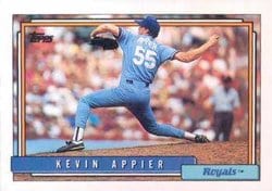 1992 Topps Base Set Kevin Appier #281 card
