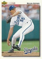 1992 Upper Deck Base Set Kevin Appier #159 card