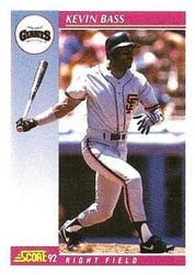1992 Score Base Set Kevin Bass #139 card