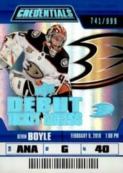 2019-20 Upper Deck Credentials Base Set Kevin Boyle #81 card