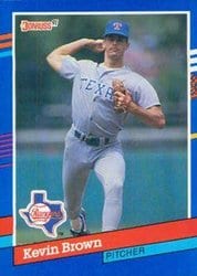 1991 Donruss Base Set Kevin Brown #314 card