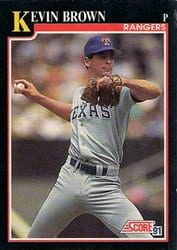 1991 Score Base Set Kevin Brown #846 card