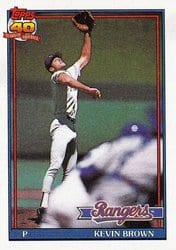 1991 Topps Base Set Kevin Brown #584 card