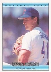 1992 Donruss Base Set Kevin Brown #55 card