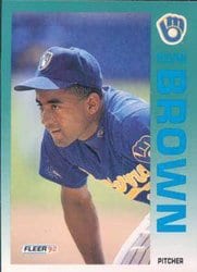 1992 Fleer Base Set Kevin Brown #174 card