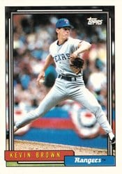1992 Topps Base Set Kevin Brown #297 card