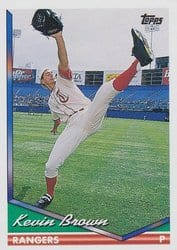 1994 Topps Base Set Kevin Brown #345 card