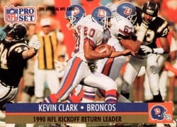 1991 Pro Set Base Set Kevin Clark #17 card