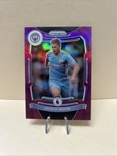 2021 Panini Prizm Premier League Kevin De Bruyne Purple Prizm #12 card