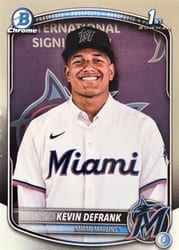 2025 Bowman Chrome Prospects Kevin Defrank #BCP-205 card
