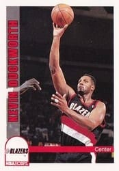 1992-93 Hoops Base Set Kevin Duckworth #190 card