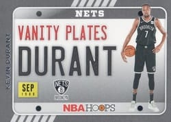 2020-21 Hoops Vanity Plates Kevin Durant #14 card