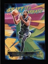 2021-22 Panini Court Kings Graffiti Greats Kevin Durant #5 card