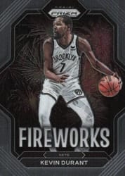 2022-23 Panini Prizm Fireworks Kevin Durant #9 card