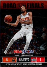 2023-24 Hoops Road to the Finals First Round Recap Kevin Durant #7 card