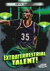 2023-24 Topps Chrome Cosmic Extraterrestrial Talent Kevin Durant #ET-11 card