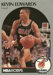1990-91 Hoops Base Set Kevin Edwards #165 card