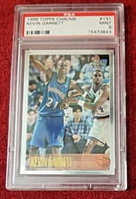 1996 Topps Chrome Kevin Garnett #131 card