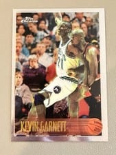 1996 Topps Chrome Kevin Garnett #45 card