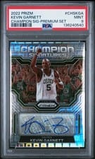 2022-23 Panini Prizm Champion Signatures Kevin Garnett #CHS-KGA card