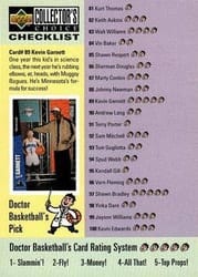 1996-97 Collector's Choice Base Set Kevin Garnett / Anfernee Hardaway #198 card