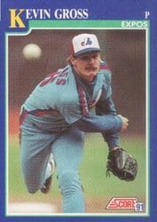 1991 Score Base Set Kevin Gross #22 card
