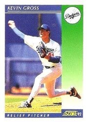 1992 Score Base Set Kevin Gross #34 card