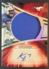 2025 Bowman University Best Prospect Jumbo Relic Autographs Refractor Kevin Jennings #JRA-KJE card