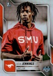 2025 Bowman University Chrome Base Image Variation Refractor Kevin Jennings #SP-13 card
