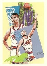 1990-91 Hoops Base Set Kevin Johnson #375 card