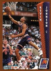 1992-93 Fleer Base Set Kevin Johnson #181 card