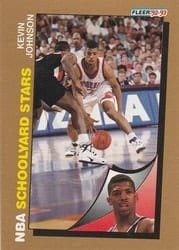 1992-93 Fleer Base Set Kevin Johnson #258 card