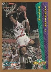1992-93 Fleer Base Set Kevin Johnson #282 card