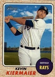 2017 Topps Heritage Base Set Kevin Kiermaier #352 card