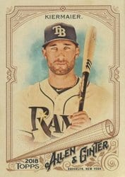 2018 Topps Allen & Ginter Base Set Kevin Kiermaier #327 card