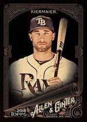 2018 Topps Allen & Ginter X Base Set Kevin Kiermaier #327 card
