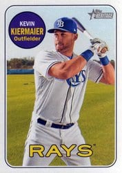 2018 Topps Heritage Base Set Kevin Kiermaier #134 card