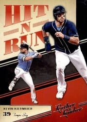 2019 Panini Leather & Lumber Hit-N-Run Kevin Kiermaier #HNR-7 card