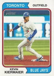 2023 Topps Heritage Base Set Kevin Kiermaier #619 card