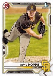 2021 Bowman Draft Base Set Kevin Kopps #BD-7 card