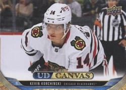 2024-25 Upper Deck UD Canvas Kevin Korchinski #C296 card
